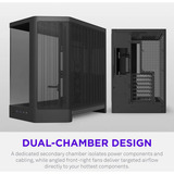 NZXT H6 RGB+ ( 2026 ) Tout Noir boîtier midi tower Noir | 2x USB-A | 1x USB-C | RGB | Verre trempé
