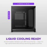 NZXT H6 RGB+ boîtier midi tower Noir | 2x USB-A | 1x USB-C | RGB | Verre trempé