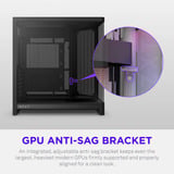 NZXT H6 RGB+ boîtier midi tower Noir | 2x USB-A | 1x USB-C | RGB | Verre trempé