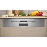 Neff S145ECS15E lave-vaisselle Semi-intégré 14 couverts A Acier inoxydable brossé, Semi-intégré, Taille maximum (60 cm), Acier brossé, Acier inoxydable, Boutons, 1,75 m, 1,65 m