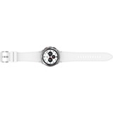 SAMSUNG Galaxy Watch4 Classic, Smartwatch Argent, Bracelet sport blanc, 42 mm, Aluminium