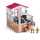 Schleich Horse Club - Ecurie avec Tori et Princesse, Figurine 42437