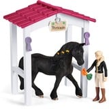 Schleich Horse Club - Ecurie avec Tori et Princesse, Figurine 42437
