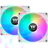 Thermaltake CT120 Reverse ARGB Sync PC Cooling Fan White ventilateurs de boîtier Blanc, 2 pièces, 120 x 120 x 25 mm, PWM