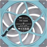 Thermaltake Toughfan 12 Turquoise High Static Pressure Radiator Fan Universel Ventilateur 12 cm Bleu 1 pièce(s), Ventilateur de boîtier Turquoise, Ventilateur, 12 cm, 500 tr/min, 2000 tr/min, 58,35 cfm, Bleu