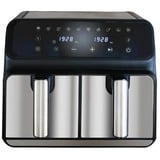 Unold 58685 friteuse Double 8 L Autonome 1700 W Friteuse d’air chaud Noir, Gris, Friteuse à air chaud Noir/en acier inoxydable, Friteuse d’air chaud, 8 L, 60 °C, 200 °C, 60 min, Double