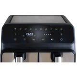 Unold 58685 friteuse Double 8 L Autonome 1700 W Friteuse d’air chaud Noir, Gris, Friteuse à air chaud Noir/en acier inoxydable, Friteuse d’air chaud, 8 L, 60 °C, 200 °C, 60 min, Double