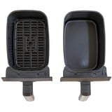 Unold 58685 friteuse Double 8 L Autonome 1700 W Friteuse d’air chaud Noir, Gris, Friteuse à air chaud Noir/en acier inoxydable, Friteuse d’air chaud, 8 L, 60 °C, 200 °C, 60 min, Double