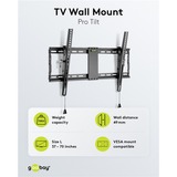 goobay Support mural TV Pro TILT (L) Noir