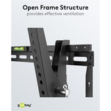 goobay Support mural TV Pro TILT (L) Noir
