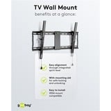 goobay Support mural TV Pro TILT (L) Noir