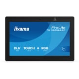 iiyama TW1625LASC-B3PNR, Affichage public Noir (Mat), Audio, USB, LAN, Wi-Fi, écran tactile, webcam, Android