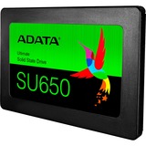 ADATA Ultimate SU650 2.5" 256 Go Série ATA III 3D NAND SSD Noir, 256 Go, 2.5", 520 Mo/s, 6 Gbit/s