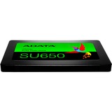 ADATA Ultimate SU650 2.5" 256 Go Série ATA III 3D NAND SSD Noir, 256 Go, 2.5", 520 Mo/s, 6 Gbit/s