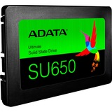 ADATA Ultimate SU650 2.5" 256 Go Série ATA III 3D NAND, SSD Noir, 256 Go, 2.5", 520 Mo/s, 6 Gbit/s