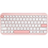 ASUS Marshmallow KW100 clavier Rose, Layout DE (QWERTZ), Mécanique des ciseaux, 75%