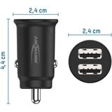 Ansmann In-Car-Charger CC212, Chargeur Noir