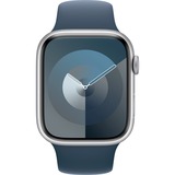 Apple Series 9, Smartwatch Argent/bleu foncé