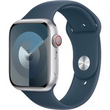 Apple Series 9, Smartwatch Argent/bleu foncé
