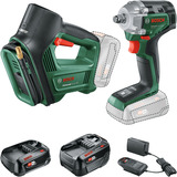 Bosch Kit combo 18Volt UniversalImpactDrive 18V-35, UniversalPump 18V, Set d'outils Vert/Noir