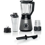 Bosch Serie 4 MMB6177S blender 1,5 L Mélangeur de table 1200 W Noir, Argent Argent/Noir, Mélangeur de table, 1,5 L, Fonction d'impulsion, Pileur de glace, 1 m, 1200 W