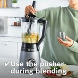 Bosch Serie 4 MMB6177S blender 1,5 L Mélangeur de table 1200 W Noir, Argent Argent/Noir, Mélangeur de table, 1,5 L, Fonction d'impulsion, Pileur de glace, 1 m, 1200 W