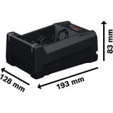 Bosch Set de visseuse à chocs sans fil GDX 18 volts 285 Nm avec 2 batteries 5,0 Ah et jeu de 31 embouts dans L-BOXX, Set d'outils processeur en boîte