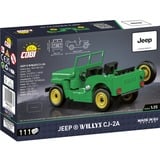 COBI Jeep Willys CJ-2A, Jouets de construction Vert, Échelle 1:35