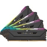 Corsair 32 Go DDR4-3200 Quad-Kit, Mémoire vive Noir, CMH32GX4M4E3200C16, Vengeance RGB PRO SL, XMP 2.0