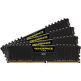 Corsair Vengeance LPX Series Low Profile 64 Go (4x 16 Go) DDR4 2400 MHz CL14, Mémoire vive Noir, Kit Quad Channel 4 barrettes de RAM DDR4 PC4-19200