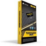 Corsair Vengeance LPX Series Low Profile 64 Go (4x 16 Go) DDR4 2400 MHz CL14, Mémoire vive Noir, Kit Quad Channel 4 barrettes de RAM DDR4 PC4-19200