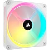 Corsair iCUE LINK QX140 RGB 140mm PWM Fan Expansion Kit, Ventilateur de boîtier Blanc, Connecteur de ventilateur PWM à 4 broches