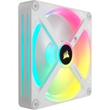 Corsair iCUE LINK QX140 RGB 140mm PWM Fan Expansion Kit, Ventilateur de boîtier Blanc, Connecteur de ventilateur PWM à 4 broches