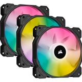 Corsair iCUE SP120 RGB ELITE, Ventilateur de boîtier Noir/transparent, 3 pièces, 4-pins PWM fan-connector