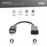 Digitus Adaptateur / Convertisseur DisplayPort vers HDMI Noir
