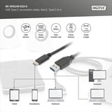 Digitus Câble de connexion USB 3.2 Gen 2 USB-A > USB-C Noir
