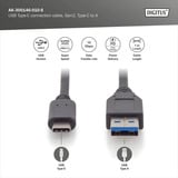 Digitus Câble de connexion USB 3.2 Gen 2 USB-A > USB-C Noir