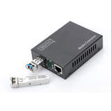 Digitus Convertisseur de média 10 Gigabit, Media Converter Noir