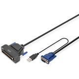 Digitus DS-72221-1GE, Switch KVM Noir