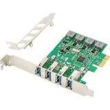 Digitus Extension PCI Express USB 3.0 4 ports, Carte d'interface 