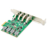 Digitus Extension PCI Express USB 3.0 4 ports, Carte d'interface 
