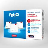 FRITZ! Set 1700 pack de 3, Répéteur Blanc/gris