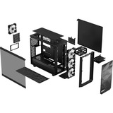 Fractal Design Meshify 2 Lite RGB boîtier midi tower Noir | 2x USB-A | RGB | Verre Trempé