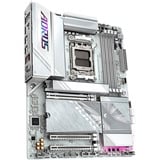 GIGABYTE X870E AORUS ELITE WIFI7 ICE carte mère socket AM5 Blanc, VRM numérique 16+2+2 phases, jusqu'à 8200 MHz DDR5 (O.C.), 3x PCIe 5.0 + 1x PCIe 4.0, Wi-Fi 7, LAN 2.5 GbE, USB 4, AMD, Emplacement AM5, AMD Ryzen 7000 Series, AMD Ryzen 8000 Series, AMD Ryzen 9000 Series, Emplacement AM5, DDR5-SDRAM, 256 Go