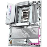 GIGABYTE X870E AORUS ELITE WIFI7 ICE carte mère socket AM5 Blanc, VRM numérique 16+2+2 phases, jusqu'à 8200 MHz DDR5 (O.C.), 3x PCIe 5.0 + 1x PCIe 4.0, Wi-Fi 7, LAN 2.5 GbE, USB 4, AMD, Emplacement AM5, AMD Ryzen 7000 Series, AMD Ryzen 8000 Series, AMD Ryzen 9000 Series, Emplacement AM5, DDR5-SDRAM, 256 Go