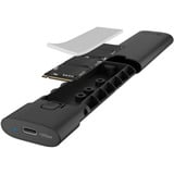 ICY BOX Spade Case 1806 M.2 NVMe, Boîtier disque dur Noir