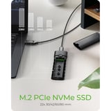 ICY BOX Spade Case 1806 M.2 NVMe, Boîtier disque dur Noir