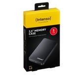 Intenso 2,5" Memory Case disque dur externe 5000 Go Noir Noir, 5" Memory Case, 5000 Go, 2.5", 3.2 Gen 1 (3.1 Gen 1), 5400 tr/min, Noir