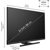JVC  32" TV LED Blanc