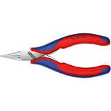 KNIPEX Mallette pour pinces électroniques 00 20 16, 7 pièces, Set de pinces Rouge/Bleu